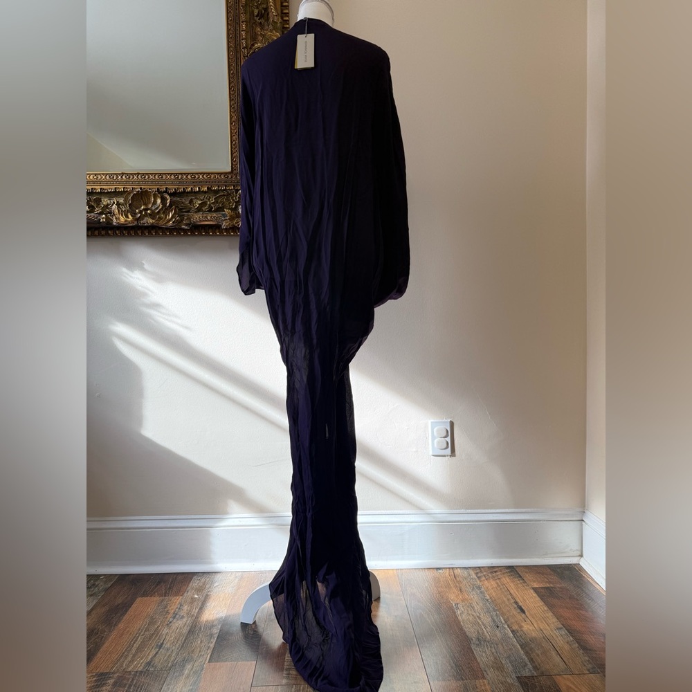 Silvia Tcherassi Deep Purple Long Sleeve Dress - Picture 5 of 5